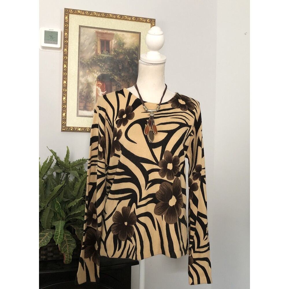 Cathy Daniels Medium Long Sleeve Blouse‎ 100 Acrylic